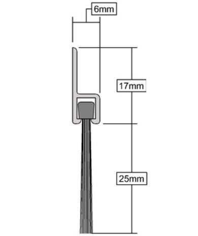 Stormguard 914mm Heavy Duty Brushstrip