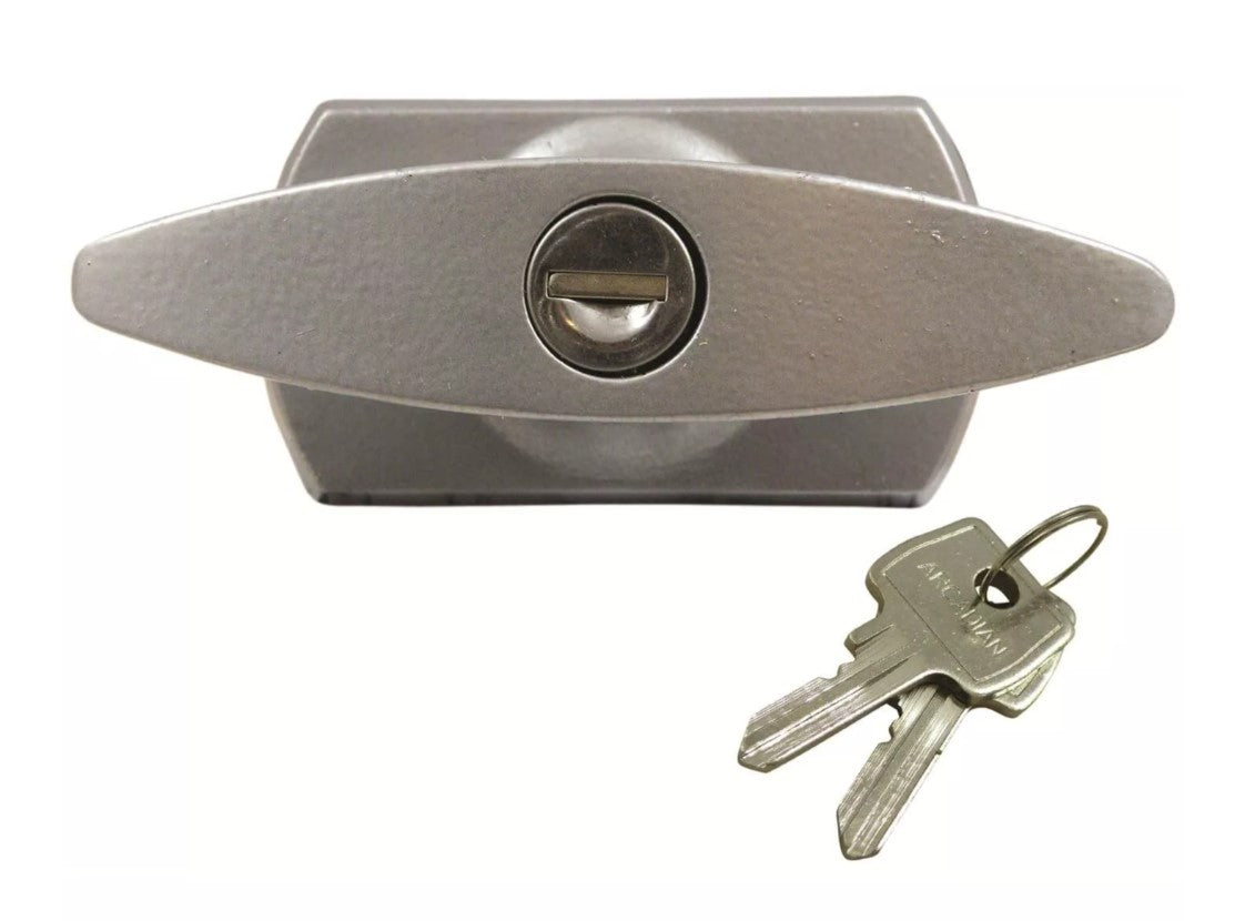 Universal Grey Rear Fix Garage Door T Handle /Short Lugs