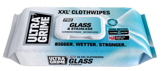 Ultragrime Pro Glass & Stainless Wipes