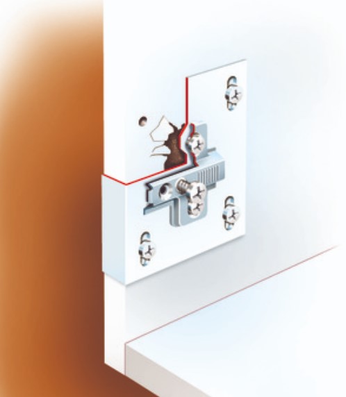 Kitchen Cabinet Carcass Repair Plate