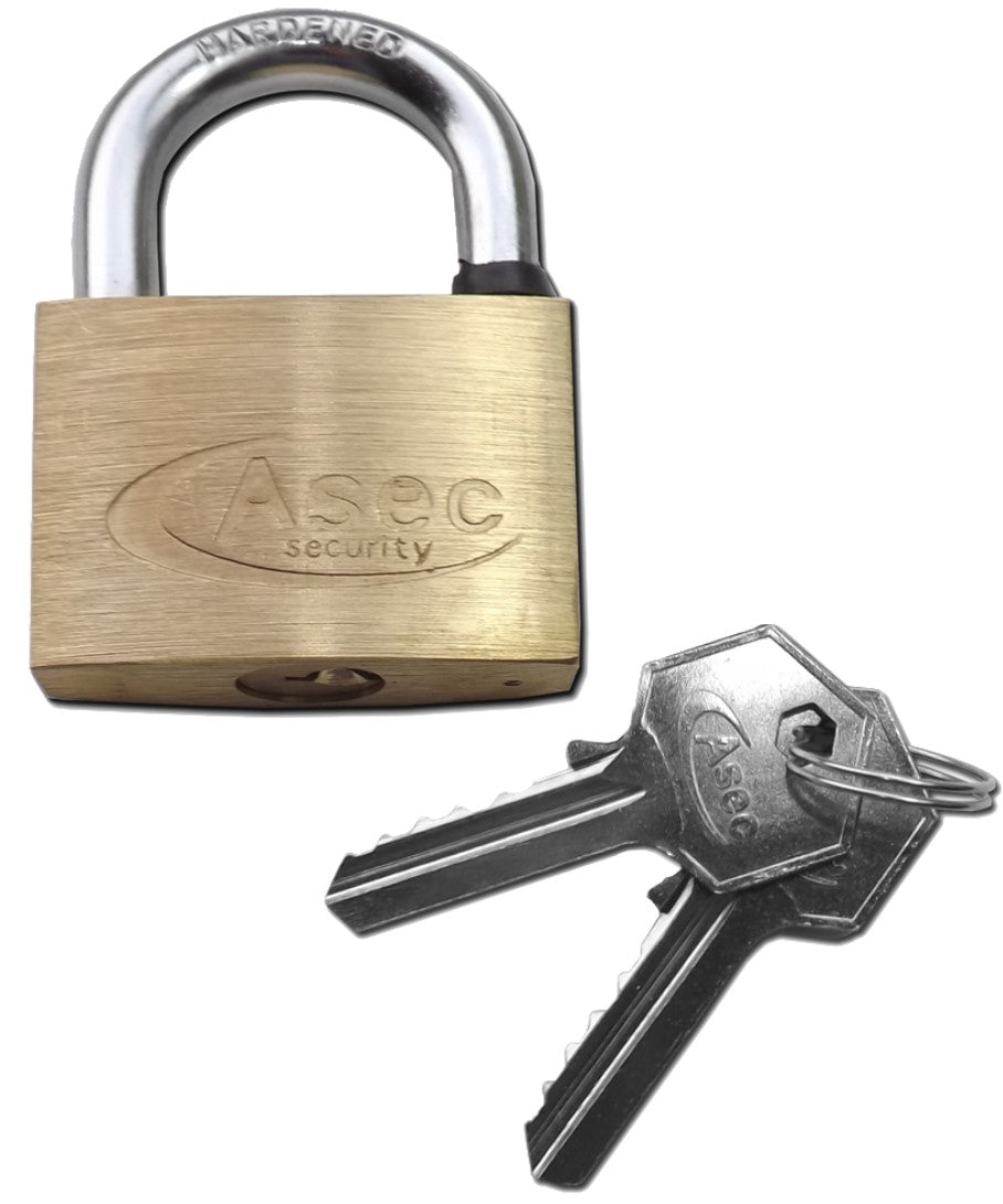 Asec Brass Open Shackle Padlock