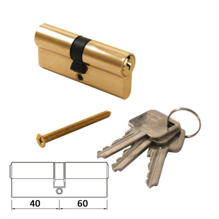 Eurospec Brass Euro Cylinder