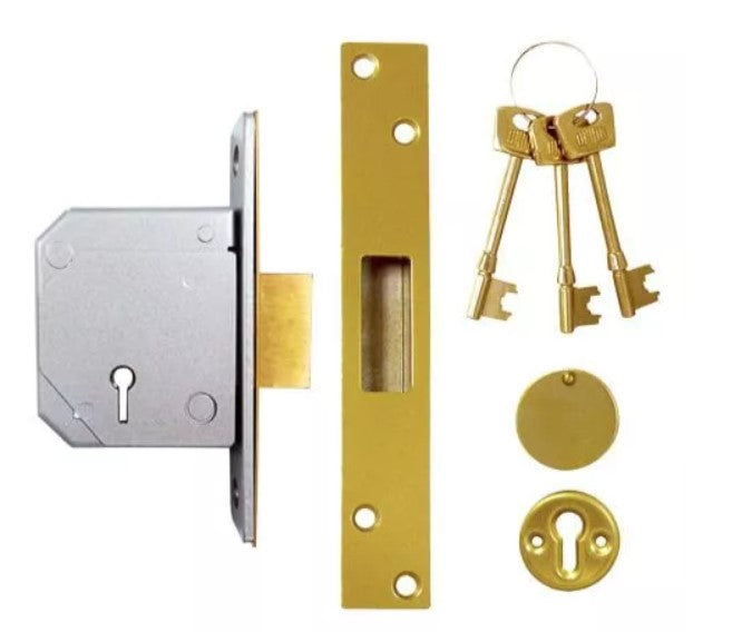 Union 3G114E British Standard 5 Lever Mortice Deadlock