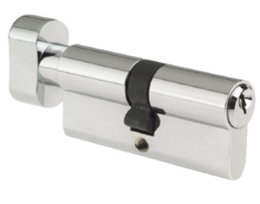 MILA Pro Linea Chrome Thumbturn Euro Cylinder