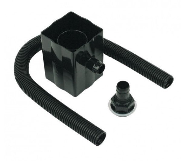 Square-to-Round Downpipe Rainwater Diverter