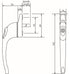 Maxim 40mm Inline Espag Handle