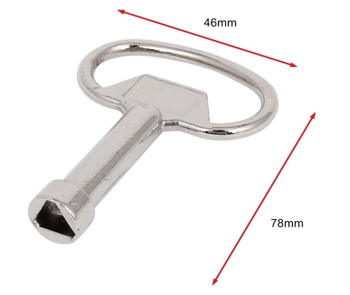 Triangle DIY Bary Metalic Service Utility Meter Cupboard Key