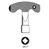 Metal 501-7 Meter Cupboard Key