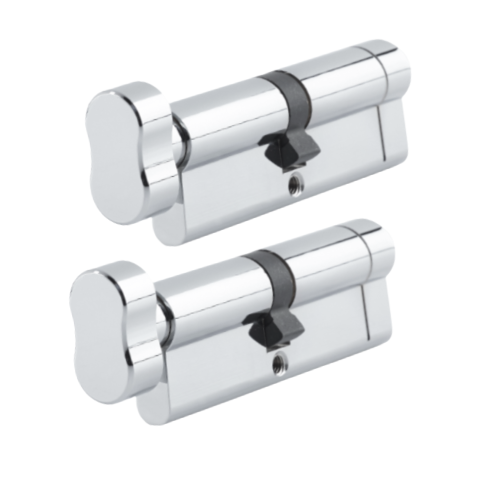 Paired-Alike Nickel Thumbturn Euro Cylinder