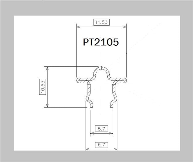 Snap In Patio Track (2.4M Lengths)
