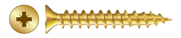5 x 50mm CPF Yellow Multi Purpose Screws