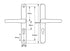 TSS 215mm (48pz) Lever/Lever Door Handle