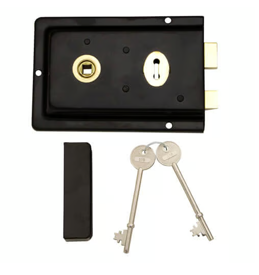 TSS Double Handed Black Rim Sash Lock