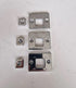 AX National Hickman Chrome Female Hinge Plates and Adjusters