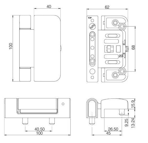 Mila Evolution MK2 4mm Brown Door Frame & Sash